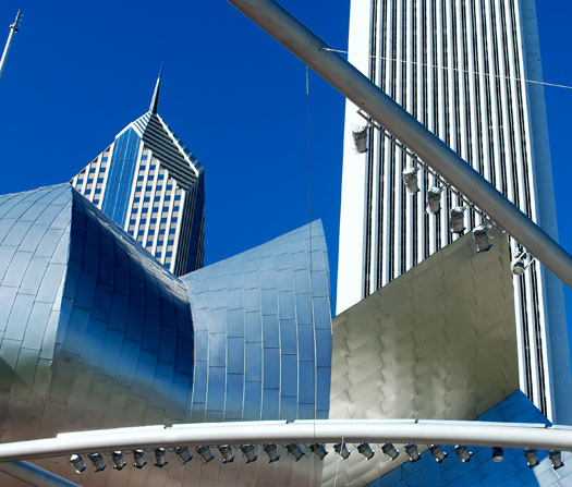 Chicago Skyline from Millennium Park